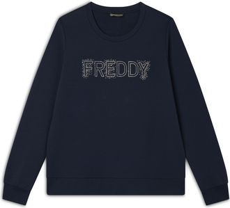 Freddy Felpa girocollo con Logo FREDDY in Strass