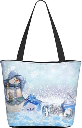 AOOEDM Christmas Snowman Ladies Shopping Bag 13x11x7in.The Perfect ValentineS Day Gift.It Is The Best ValentineS Day Gift For Mom, Daughter, Wife,Etc