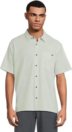 Billabong Surftrek Transit Shirt Mens Seafoam Classic Fit Button Front GBO2249