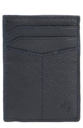 Johnston & Murphy Pebbled Leather Cardholder Wallet in Navy at Nordstrom Rack