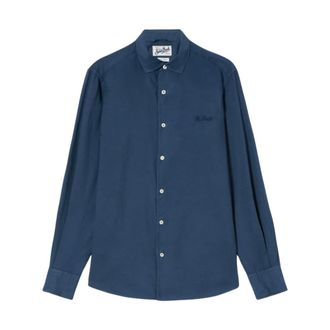 MC2 Saint Barth Casual Shirts, male, Blue, Size: XL Chemise Shirt