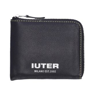 Iuter Wallets & Cardholders, unisex, Black, ONE SIZE, Smooth Leather Zip Wallet Black