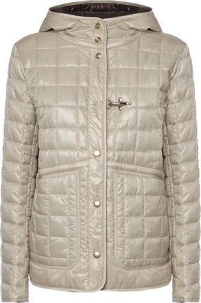Fay Hooded Quilted Jacket - Dames - Winterjassen - Bruin - L - Jassen