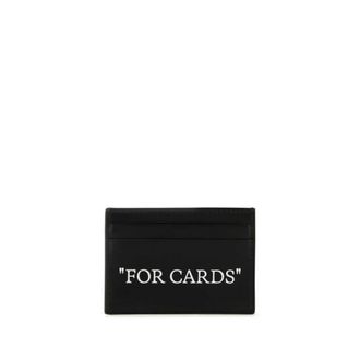 Off-white Portacarte Quote Bookish - - Accessories - Uomo - Nero - ONE SIZE
