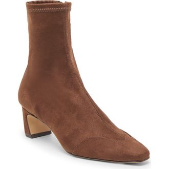 Dolce Vita Anika Block Heel Bootie in Dark Brown at Nordstrom Rack, Size 6