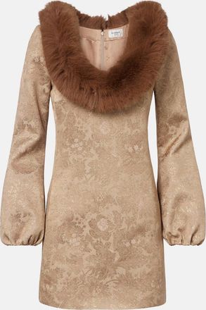 Saint Laurent Abito corto in broccato