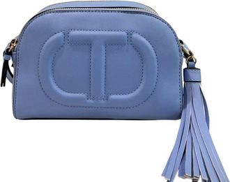 Twinset Blue PU Women Womens Crossbody