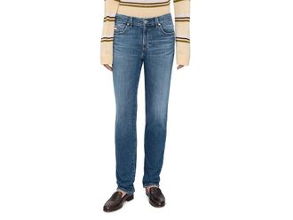 AG - Adriano Goldschmied Sandra Low Rise Slim Straight in 10 Years Illiad Womens Jeans 10 Years Illiad : 27 31, Cotton/Denim/Elastane