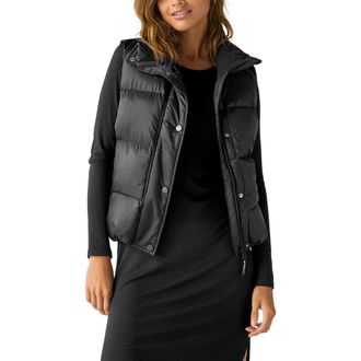 Beyond Yoga Big Cozy Puffer Vest in Black at Nordstrom, Size X-Small