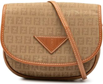 Fendi Pre-owned Fendi Mini Zucchino Canvas Crossbody Ladies 6BK5TRNWCB649U88
