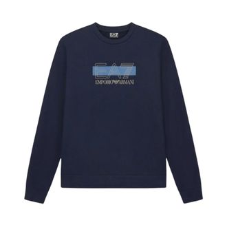 Emporio Armani Felpa Train Visibility - - Sweatshirts & Hoodies - Uomo - Blu - M