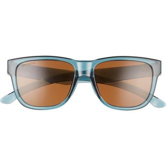 Smith Lowdown 2 Slim 51mm Polarized Sunglasses in Crystal Stone Green/Brown at Nordstrom