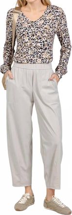 Elliott Lauren Prime Time Tapered Pants In Caulk