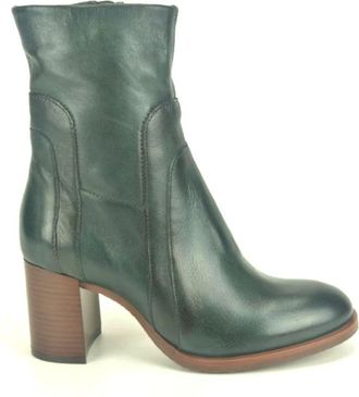 Mjus Groen Botje - Dames - Laarzen met Hak - Groen - 36 EU - Schoenen
