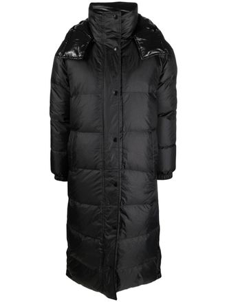 Yves Salomon Cappotto imbottito a collo alto - Nero