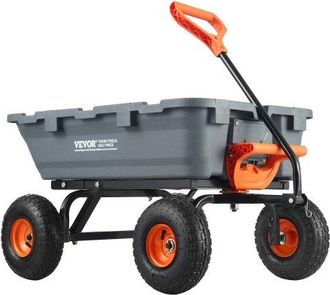 OEM Gartenwagen, Gartenkarre Mit Leicht Zu Montierendem Stahlrahmen, Kippbarer Transportwagen Mit Umwandelbarem 2-in-1-griff, Mehrzweck-schubkarre Mit 360
