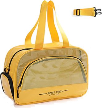 Generic Swim Bag Sports Beach Bag Fitness Sports Bag Travel Bag Fitness Bag Beach Bag Mens Shoulder Bags (Yellow, One Size)