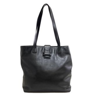 Chanel Black Leather Tote Bag (Pre-Owned)