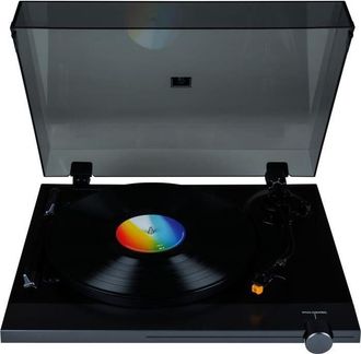 Thomson Tt700 - Platine Vinyle Premium 33 Et 45 Tours - Tete De Lecture At91 Audio Technica - Antiskating - Noire