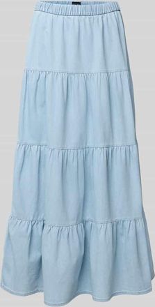 Pieces Maxi-Jeansrock aus Baumwoll-Mix Modell TULA in Hellblau, Größe L