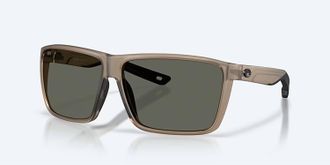 Costa Unisex Rincon Ii Polarized Sunglasses In Matte Brown Smoke Gray