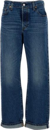 Levi's Straight Jeans - Dames - Regular Fit Jeans - Blauw - W25 - Denim - Jeans
