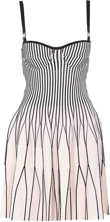 Elisabetta Franchi White Mini Dresszip And Hook Closure