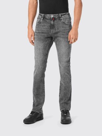 Billionaire Boys Club Jeans straight regular fit in denim stretch con logo ricamato