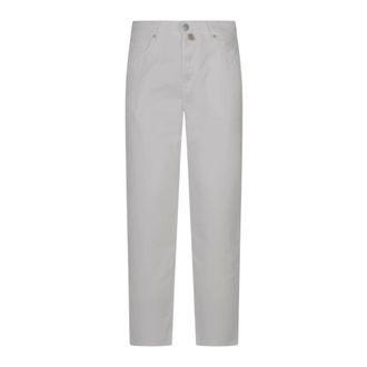 Jacob Cohen Straight Jeans, male, White, Size: W32 Edo Regular-Straight 5-Pocket Pants