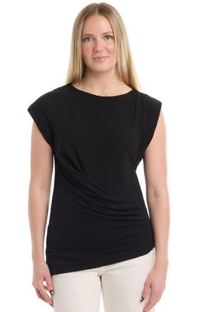 Wilt Boat Neck Rolled Cuff Tee in Black at Nordstrom, Size X-Small
