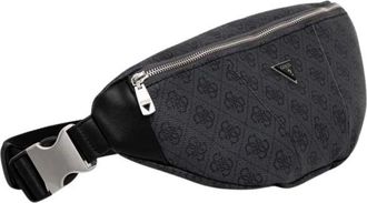 Guess Vezzola Eco Quattro G Heuptas - Heren - Heuptassen - Zwart - ONE Size - Leer - Tassen