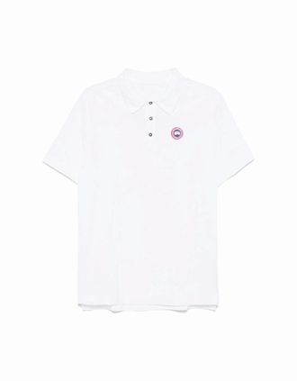 Canada Goose Mens BECKLEY POLO - White - Size: 40