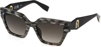 Furla Authentieke Sfu 811 06Bz Bril - Dames - Zonnebrillen - Grijs - 54 MM - Accessoires