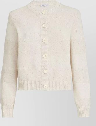 Brunello Cucinelli cotton crewneck sweater long sleeves design