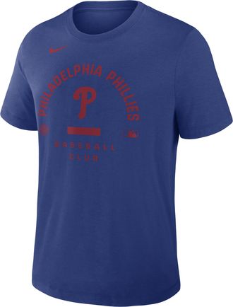 Nike Philadelphia Phillies Authentic Collection Early Work Nike Mens Dri-FIT MLB T-Shirt in Blue | 034J4EWPP-HXK