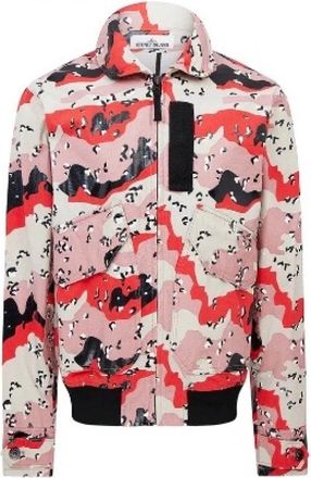 Stone Island Woestijn Camo Flight Jacket - Heren - Bomber jackets - Veelkleurig - L - Katoen - Jassen