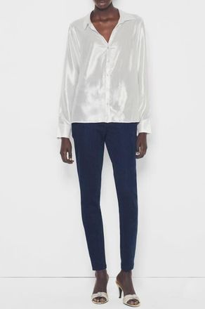 AS by DF Frosted Blouse in Frosted White at Nordstrom, Size Xx-Large