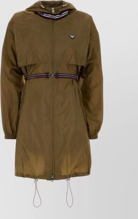 Prada nylon fitted raincoat