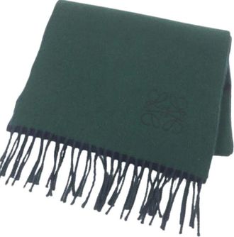 Loewe Pre-owned Scarves, male, Green, Size: ONE SIZE Pre-owned Stole