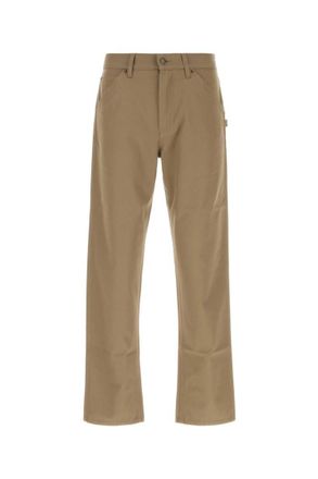 Burberry Green Flat Front Pants