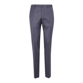 Incotex Flat-Front Wool Dress Trousers - male - Incotex - Suit Trousers - Gray - 2XL - Trousers