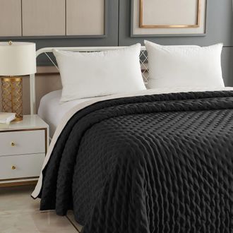 HOME MAISON Colcha acolchada reversible