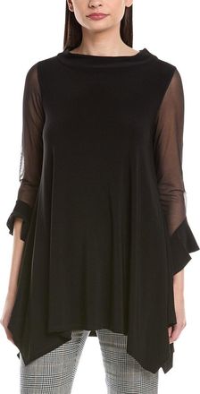 Joseph Ribkoff Mesh-Sleeve Top