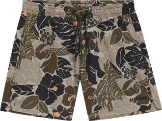 HUGO BOSS Hugo Mannen Calala Logo Zwemshorts (Groen)