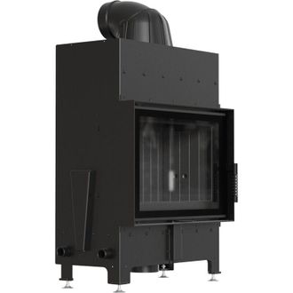 Kratki Kamineinsatz aus Stahl KRATKI FLOKI S 8 kW &Oslash; 160 schwarz Verkleidung