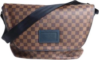 Louis Vuitton Pre-owned Damier Schoudertas - Heren - Vintage Schoudertas - Bruin - ONE Size - Leer - Vintage