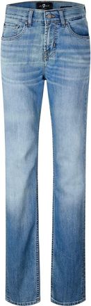 7 For All Mankind Mens Slimmy Airweft Slim Fit Jeans in Portofino - Blue - Size 28 (Waist)