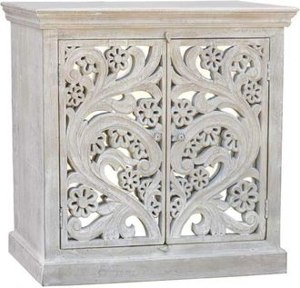 Wanderlust Deco Recibidor de madera blanco 97x40x93