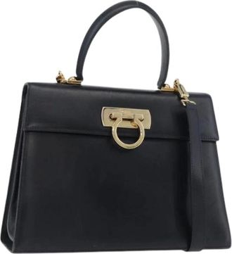 Ferragamo Pre-owned Handbags, female, Blue, Size: ONE SIZE Pre-owned Hand Bag