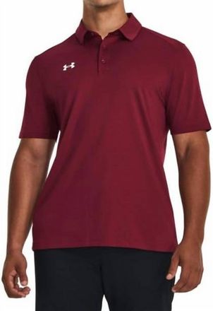 Under Armour Team Golf Polo In Cardinal